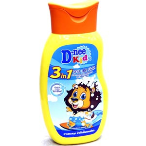 D-Nee kids 3 in 1 Shampoo plus Conditioner Baby Wash Rainbow (200ml)
