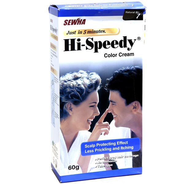 Sewha Hi-Speedy Color Cream Natural Black 7 (60g)