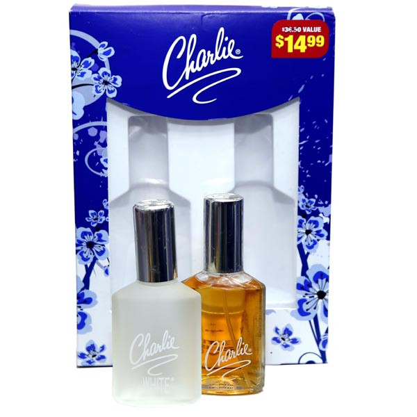 Revlon Charlie 2-Piece Gift Set for Women Charlie AND Charlie WHITE 1.3oz Each