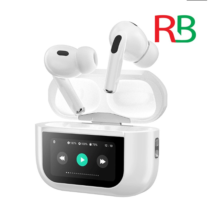 AIRPODS A9 PRO Touch Screen ANC/ENC Noise Reduction, Touch Control Wireless Headset TWS Noise Cancelling Earbud Bluetooth 5.4 Wireless Earbuds