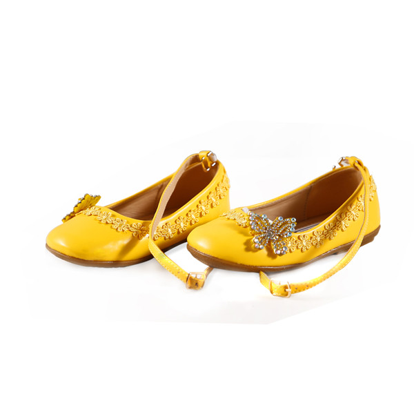 Girls Ballet Flat Shoes, Fancy Purple Shoes for Kids Girls