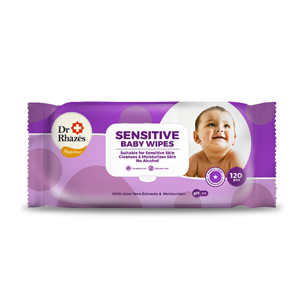 Dr Rhazes Sensitive Baby Wipes 120Pcs
