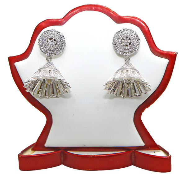 Silver Colour Jumka Earrings for ladies