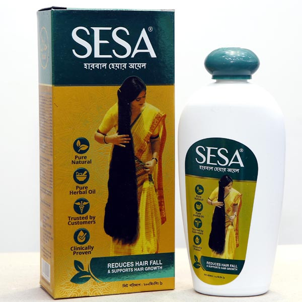 Sesa Ayurvedic Hair Oil, Reduces Hair Fall & Supports Hair Growth (200ml)