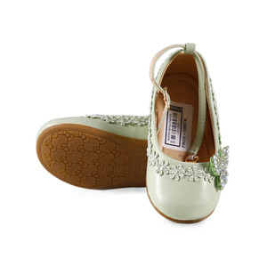 Girls Ballet Flat Shoes, Fancy Purple Shoes for Kids Girls