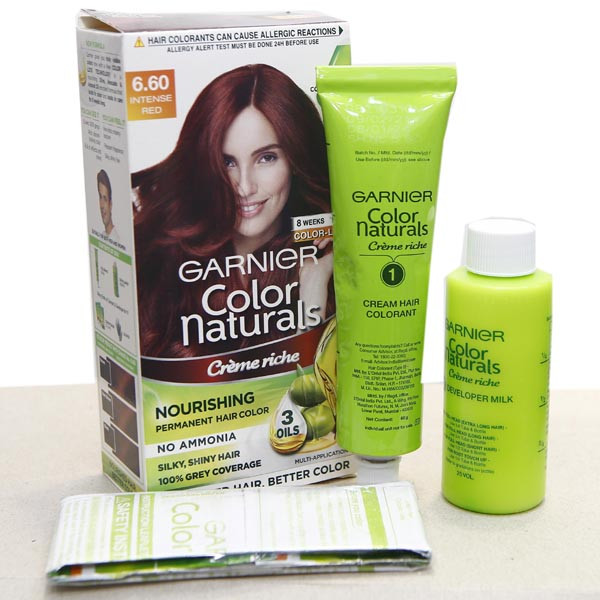 Garnier Color Naturals Creme Riche Nourishing Permanent Hair Color 3 oil (70+60ml)