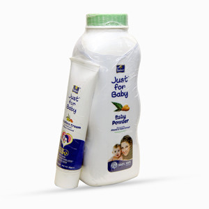 Parachute Just for Baby - Baby Powder 200gm (Baby Face Cream 25ml FREE)